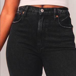 A&F Ultra High Rise Ankle Straight Jeans 23S